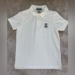 Psycho Bunny Kids White Polo Shirt